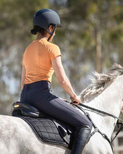 Vêtements d'équitation professionnels pour femmes, hauts/chemises d'équitation à manches courtes, légers, extensibles et respirants, personnalisables - Product Image 4