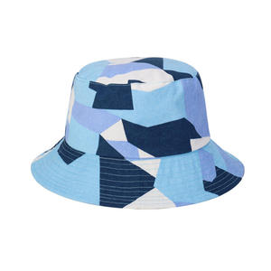 Chapeau Bob Unisexe Noir avec Imprimé Feuilles Blanches en Toile de Coton Style Décontracté Printemps-Été pour Adulte Fortleo - Product Image 3