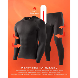 Leggings de sport pour hommes, respirants, haute élasticité, compression, polyester, manches longues, toutes saisons, musculation, entraînement - Product Image 3