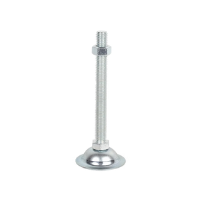 Adjustable <b>Industrial</b> Steel Threaded <b>Table</b> <b>Leg</b> with Rubber Insert Chrome Finish for Hospital Kitchen Cabinet Use - Product Image 4