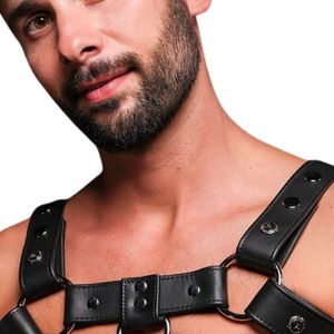Arnés de disfraz sexy de piel sintética para hombre, ajuste clásico en el pecho, de primera calidad, de secado rápido, transpirable y ecológico. - Product Image 6