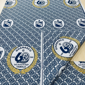 Tissu imprimé en coton africain de qualité supérieure pour la couture de vêtements de mode nigériens, tenues de cérémonie, uniformes d'église, décoration intérieure, OEM ODM - Product Image 2