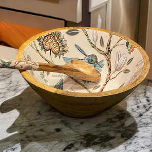 ชามเสิร์ฟอาหารไม้สำหรับตกแต่งบ้านและงานแต่งงานชามอาหารอเนกประสงค์พร้อมพิมพ์เคลือบโดย fwe - Product Image 1