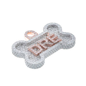 Collar con Colgante de Alta Calidad, Joyería Fina de Hip Hop, con Diseño de Perro, en Oro Sólido de 10K y Diamantes de Moissanita, Regalo Personalizado para Amantes de los Animales - Product Image 6