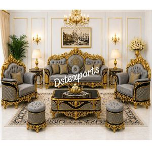 Juego de Muebles de Salón de Estilo Imperial Tallado a Mano, Juego de Sofás de Salón de Diseño Real, Muebles de Salón Tallados - Product Image 2