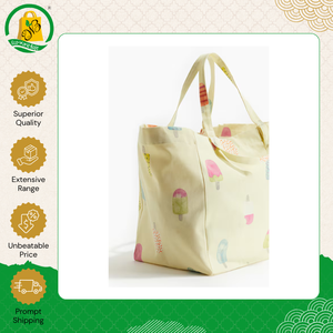 Sac de courses en toile imprimée, écologique et sans azo, avec poignées 100 % coton – Nouvelle collection tendance en promotion - Product Image 2