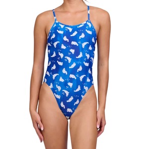 Traje de Baño de Una Pieza para Mujer, Venta al por Mayor, Personalizado, Estampado Floral, Sin Mangas, de Alta Calidad - Product Image 5