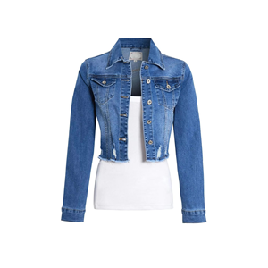 High premium Women Stylish Jean <b>Jacket</b> Casual Wear OEM Wholesale High Quality Ladies Cotton Jeans <b>Jacket</b> <b>Custom</b> <b>Denim</b> <b>Jacket</b> - Product Image 1