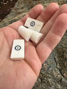 Dados de hueso natural hechos a mano para juegos/rituales/apuestas, para adivinación - Product Image 4