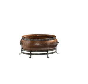 Contemporary Copper <b>Fire</b> <b>Pit</b> Outdoor Heating Bowl Premium Metal Garden Centerpiece Stylish Patio Decor For Modern Outdoor Living - Product Image 1