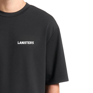 T-shirt décontracté à col rond et manches courtes pour homme, avec motif graphique sur le dos et petit imprimé sur la poitrine, coupe décontractée, en jersey de coton, vente en gros, personnalisable OEM - Product Image 5