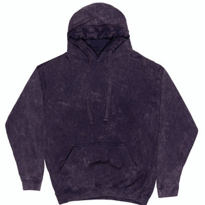 Dark Colored Custom Design Winter Women's Acid Wash Streetwear Hoodie Front High Quality Digital Printing Pullover Cotton Fleece - Product Image 5