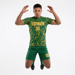 Custom Athletic Cut <b>Soccer</b> Uniform Set Breathable Sublimated Football Jersey Shorts Durable Stitching Team Club Training Kit - Product Image 4