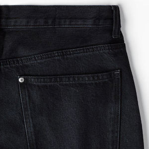 Pantalon cargo confortable coupe droite taille haute 100 % coton, motif imprimé délavé à l'acide foncé, style streetwear décontracté - Product Image 6