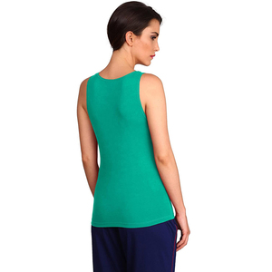 Camiseta sin Mangas para Mujer, Tela de Algodón Suave al Tacto, Corte Clásico Regular, Cómoda, Informal, para Uso Diario de Verano - Product Image 3