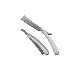 Rasoir droit professionnel en acier inoxydable, outil de rasage manuel pour barbier, design de logo personnalisé - Product Image 1