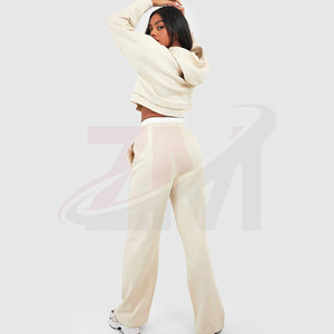 Hooded <b>Tracksuit</b> Casual Two Piece Set Soft Hoodie And Jogger Sportswear Comfortable Daily Wear Women Plain Hooded <b>Tracksuit</b> - Product Image 3