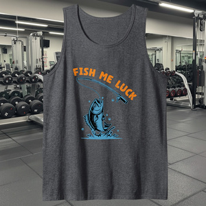 Débardeur de pêche au bar pour hommes, logo OEM personnalisé, 100 % coton, séchage rapide, anti-UV, écologique, col en V, Birlag Sports - Product Image 4