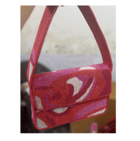 Tas Selempang Wanita Gaya Bohemian India Buatan Tangan dengan Manik-manik, Tas Clutch Elegan Gaya Boho untuk Acara Malam, Belanja, dan Pesta