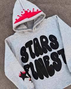 OEM Manufacturer Custom Clothing Embroidered Patch <b>Zip</b> up Hoodie Set Distressed Mens Sun Faded Acid Wash Tracksuit - Product Image 5