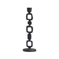 Support à bougies en gros, nouveau, pour la décoration intérieure, porte-bougie de haute qualité, finition noire, en aluminium coulé, personnalisé, fait main