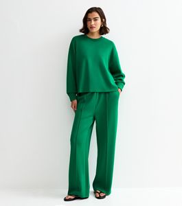 Sweat-shirt à col rond surdimensionné pour femme, en molleton de haute qualité, avec broderie personnalisée, coupe épaules tombantes, en French Terry - Product Image 1