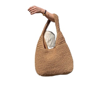 Sac de paille marché français sac à main panier marché français paille sac à main panier personnalisé dames épaule paille main - Product Image 1