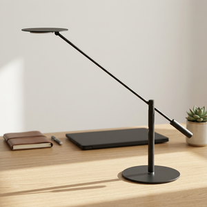 Minimalist Adjustable Metal Table Lamp <b>Black</b> Round <b>Shade</b> LED 3000K Warm White E27 AC 220V Living Room <b>Lighting</b> - Product Image 4