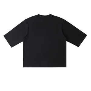 เสื้อยืดผู้ชายผ้าฝ้าย 100% คุณภาพสูง สไตล์ลำลองสำหรับฤดูร้อน คอกลม ทรงหลวม สีพื้น เสื้อยืดผู้ชาย - Product Image 6