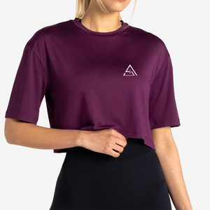 Top Corto de Mujer de Alta Calidad, Ligero, en Oferta, Diseño Holgado, Camiseta Deportiva - Product Image 1