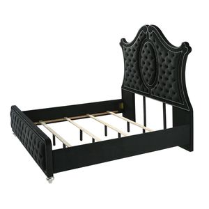 Cabecera de Cama King Moderna y Lujosa con Diseño Acolchado, Adorno de Tachuelas Intrincadas y Patrón de Diamantes, Camas Tapizadas de Lujo - Product Image 4