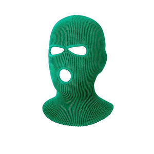 Pasamontañas de punto unisex con 3 orificios, cubrecara transpirable, impermeable, ajustable y cortavientos para deportes al aire libre - Product Image 5