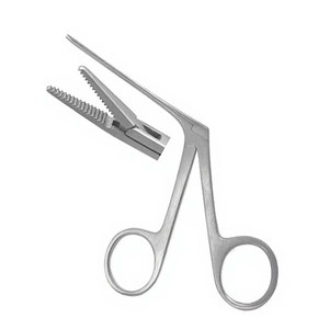 Micro-pince alligator dentée de précision, instrument chirurgical ophtalmique, pince médicale ORL, outil de préhension fine, qualité allemande - Product Image 1