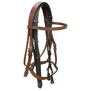 Ensemble complet de sellerie en cuir véritable pour selle anglaise, avec bride et sangle de ventre incluses – Équipement d'équitation premium - Product Image 3