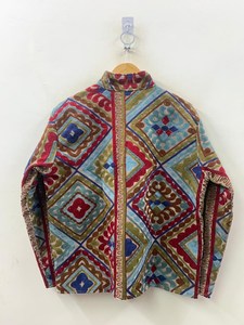 Geometric Pattern Statement Gray <b>Velvet</b> Suzani Embroidered Jacket Classic Winter Warm Hippie <b>Coat</b> Festive Cardigan Gift For Her - Product Image 2