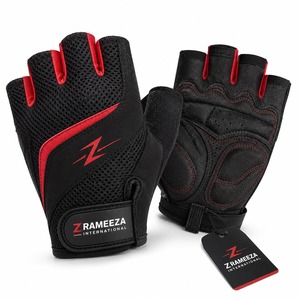 Cycling Exercise Fitness Training Half Finger Breathable Non-Slip <b>Cushion</b> Pads Lightweight Racing Gloves for Gym Weight Lifting - Product Image 6