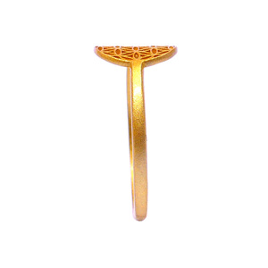 Anillo de Plata de Ley 925 Chapado en Oro Clásico con Diseño de Flor para Compromiso, Boda, Aniversario y Regalo - Product Image 5