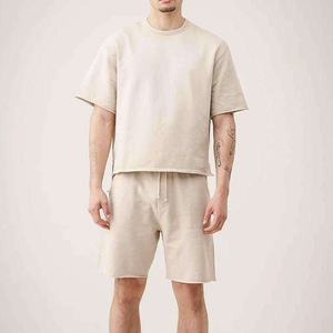 Conjunto de Pantalones Cortos Casuales para Hombre, Diseño 2026, Camiseta de Manga Corta con Estampado, Chándal de Satén Transpirable, Ropa Premium, Gran Venta - Product Image 5
