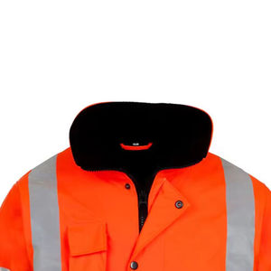 Pull-over tricoté unisexe haute visibilité avec logo personnalisé, option devant, pour uniforme de travail hivernal, idéal pour les agents de sécurité - Product Image 2