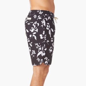 New Designs Men's <b>Black</b> Floral Swim Shorts 2-in-1 Beach <b>Trunks</b> with Inner Liner and Drawstring, Summer Pool and Surf Active Wear - Product Image 4