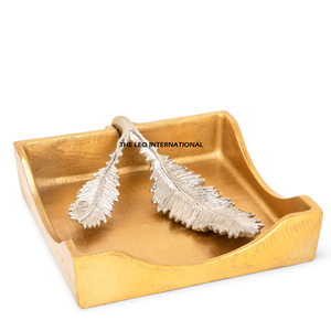 <b>High</b> Grade Gold Plated Unique Stylish Designer Prime Quality Metal Napkin Holder <b>Table</b> Decoration Supplies From India - Product Image 6