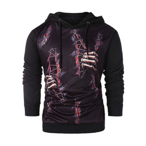 Sweat-shirts à capuche unis pour hommes, hiver, décontractés, pour usage extérieur, en mélange de coton polaire, respirants, écologiques, vente directe d'usine - Product Image 1