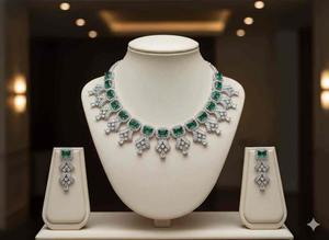 Ensemble collier et boucles d'oreilles en laiton style bohème pour femme, idéal pour les festivals et soirées, disponible à la vente directe d'usine. - Product Image 2