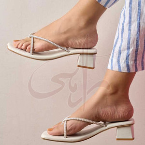 Adorned Elegant Fancy <b>Strings</b> Printed Soft Graceful Look Designed Heels Slides Anti-Slippery Fashion Trend Customizable Genuine - Product Image 2