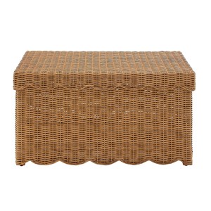 New collection scalloped storage <b>basket</b> with lid made in Vietnam wholesale price OEM ODM color - Product Image 5
