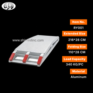 Rampa de Carga Plegable de Aluminio Reforzada para ATV con Capacidad de 340 kg y Tamaño Extendido de 216x28 cm para Camioneta - Product Image 6