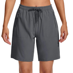 Shorts Clásicos y Otros Estilos Populares Vintage de Cintura Alta para Mujer, Shorts de Corte Regular con Spandex y Poliéster, Estilo Cargo - Product Image 5