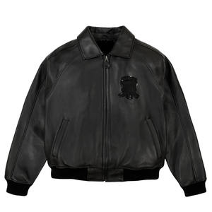 Meilleur prix, veste en cuir pour homme Avirex, veste d'hiver haut de gamme, cuir véritable, coupe-vent, imperméable, teinture unie, toutes tailles disponibles - Product Image 1