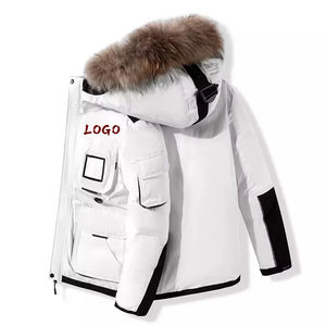 Manteau d'hiver long pour homme, style streetwear, épais, chaud, coupe-vent, parka avec capuche, vêtements d'hiver de haute qualité, veste parka pour homme - Product Image 1