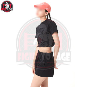 Nouvelle Arrivée Ensembles Courts Décontractés Faits Main pour Femmes, Entièrement Personnalisables, Écologiques, Respirants, Couleur Noire, Service OEM - Product Image 5